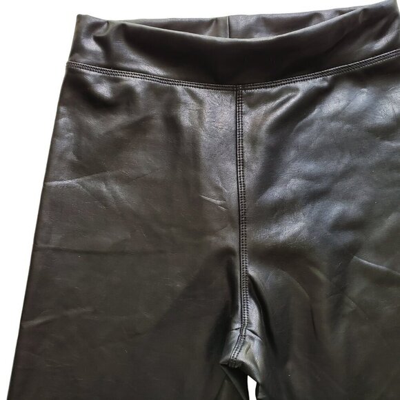 Ci Sono Curve Hugging Stretch Faux Leather Leggings High Rise Style PUP12 Goth S - Picture 7 of 15